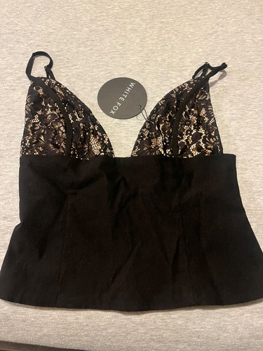 White fox black lace - black,