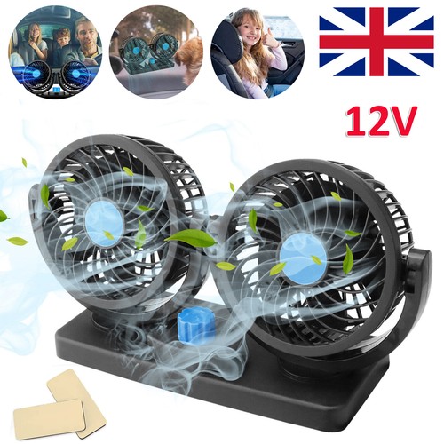 12v dual head car - fan, 360°