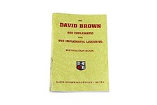 The David Brown 950 Implematic and Implematic Livedrive Instruction Book DBT454