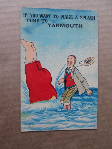 Yarmouth comic postcard - comic,