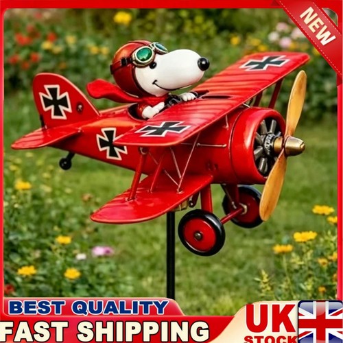 Snoopy pilot flying biplane - snoopy,