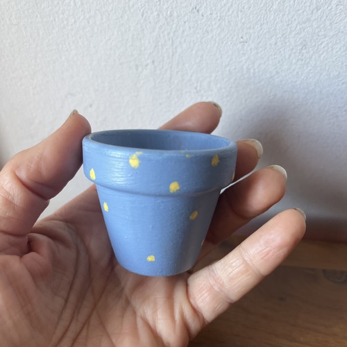 Tiny hand painted flower - hand,