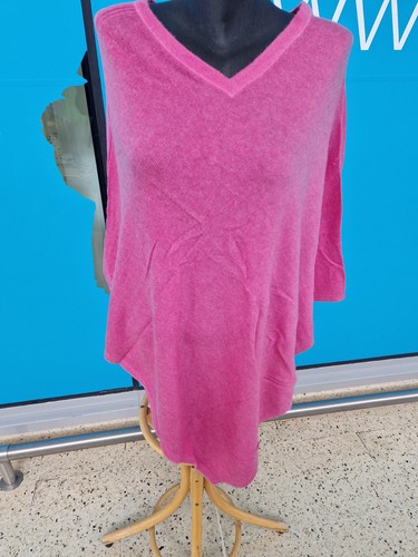 100 pure cashmere poncho - poncho, one
