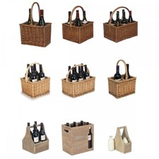 Wine Bottle Caddy Wood or