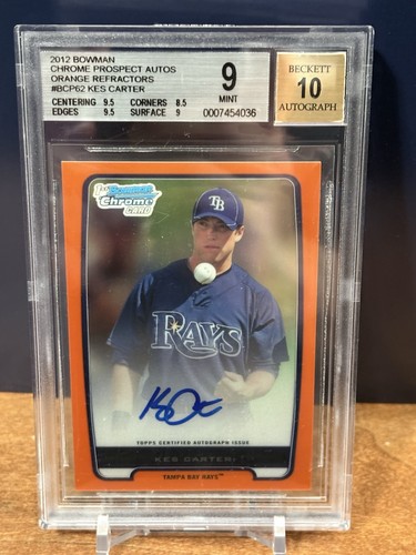 2012 bowman chrome kes carter - chrome,