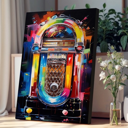 Jukebox abstract canvas - abstract,