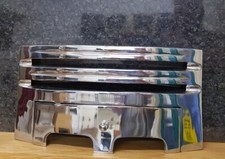 REPLACEMENT GAS FIRE POLISHED CHROME CAST IRON 16" FRET