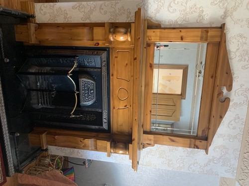 Fireplace surround used - surround, with
