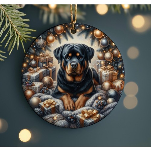 Rottweiler christmas tree - christmas,