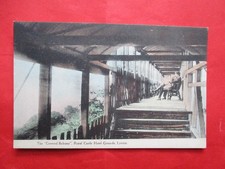 The "Covered Balcony"-Royal Castle Hotel-LYNTON-1900s Postcard