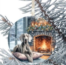 Weimaraner Dog Hanging Bauble