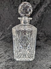 Royal Doulton Crystal Webb Corbett Decanter in the Georgian Pattern 25cm