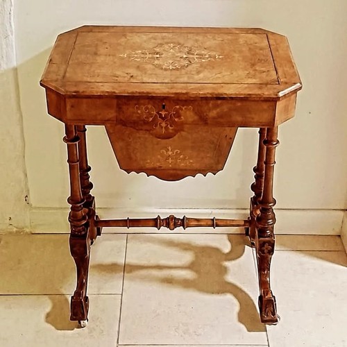 Victorian walnut sewing - victorian,