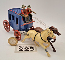 JoHillCo 54mm hollow-cast lead cowboy figure: Wild West Stagecoach