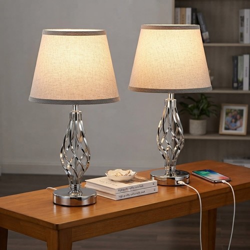 Modern touch table lamps set - modern,