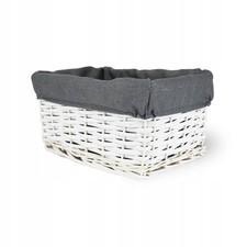 White Wicker Basket 30cm