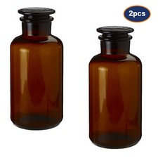 2PCS Apothecary Glass Bottle