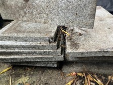 16 x Stone (Granite?) Slabs 60x30cm 2.5cm thick East London collection only