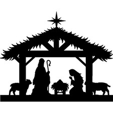 'Christmas Nativity Scene' Unmounted Rubber Stamp (RS043434)