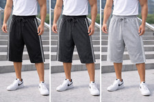 Mens Fleece Shorts 3/4 Three
