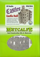 Metcalfe: Castle Hall Model N Gauge Card Kit PN194 N Scale