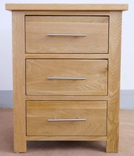 100%Solid Oak Bedside Table