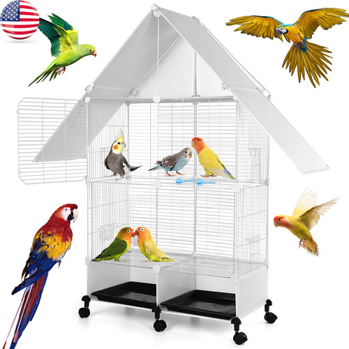 Rolling bird cage - bird,