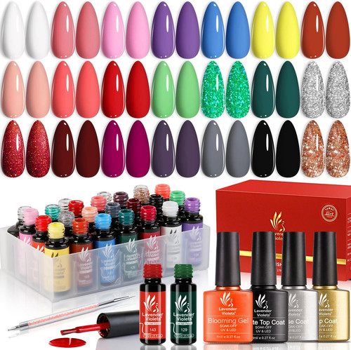 Pcs gel nail polish - gel, set,uv