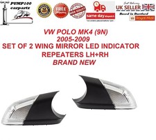 INDICATOR FOR VW POLO IV 9N2 2005-2009 SET OF 2 WING MIRROR LED  REPEATER PAIR