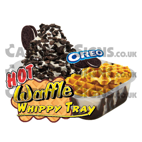 Oreo hot waffle tray whippy - hot,