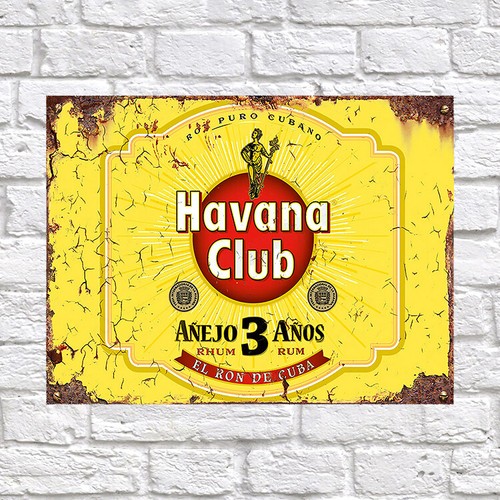 Havana club retro - club,, tin