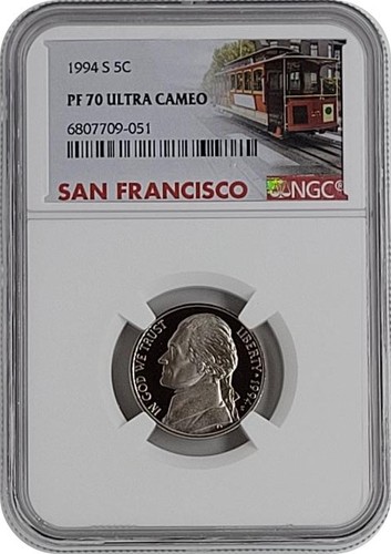 1994 jefferson proof - jefferson, nickel
