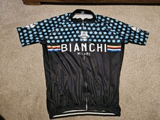 Bianchi Look-alikey Cycling Jersey Size XXL Short Sleeved