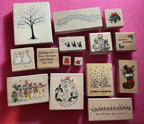Wooden backed rubber stamp - backed,