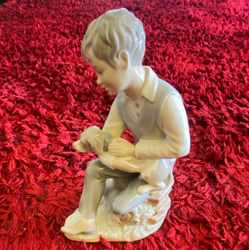 Nao porcelain boy figurine - porcelain,