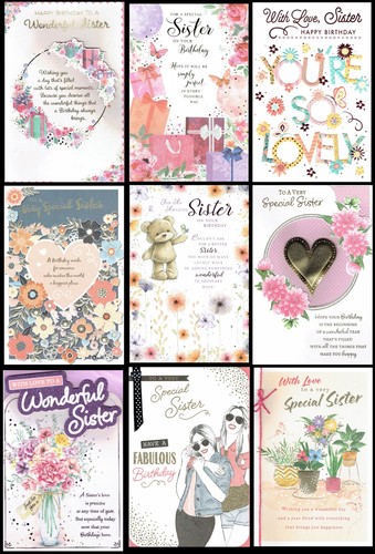 Special sister birthday card - special,