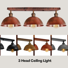 3 Way Industrial Style Ceiling Light Modern Kitchen Hanging Metal Pendant Lamp