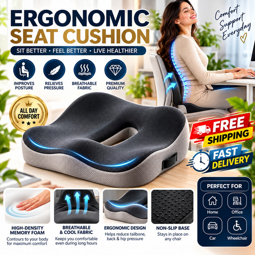 Ergonomic memory foam seat - ergonomic,