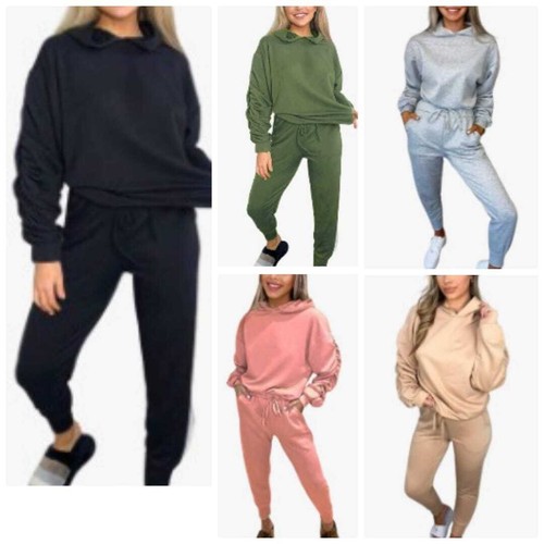 2pc women hoodie crop casual - women,