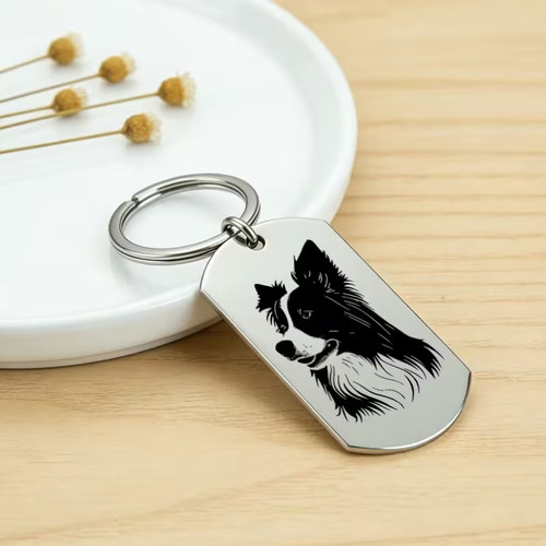 Border collie keyring gifts - keyring, gifts/