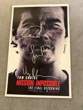 Tom Cruise Hand Signed Mission