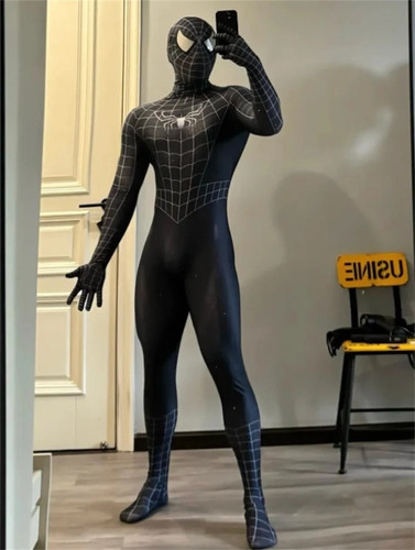 Black spiderman jumpsuit - jumpsuit, venom