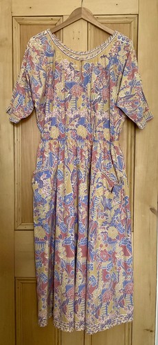 Vintage 80s multi retro - , floral