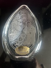 Wedgwood Reverse-Etched Glass Sculpture Depicting an Angel for Christmas 1976