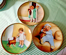 Rockford Editions The Hamilton Collection Plate x 3 - A Child's Best Friend
