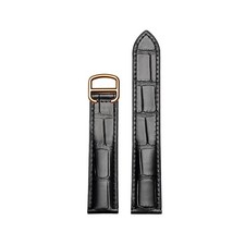 Quality Genuine Leather Folding Clasp Watch band Strap 14-25mm for Cartier Tank