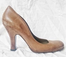 ANGLOMANIA VIVIENNE WESTWOOD Brown Leather Court Shoes uk size 5