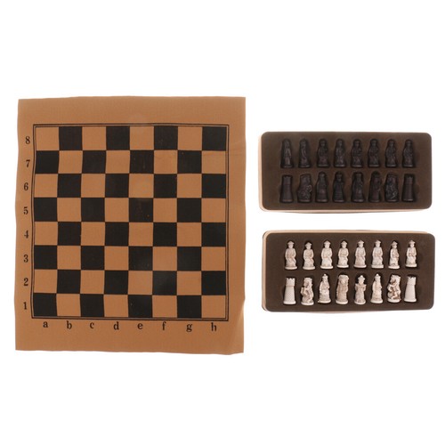 Antique figurines chess set - antique,