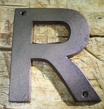 Cast Iron Industrial LETTER R