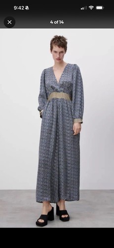 Zara blue black - blue/black, geometric
